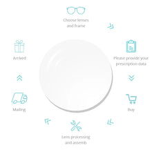 Load image into Gallery viewer, FONEX Titanium Glasses Frame Men    Semi Rimless Oversize Square Prescription Eyeglasses Half Optical Frame Eyewear F85699