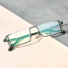 Load image into Gallery viewer, FONEX Titanium Glasses Frame Men Retro Square Prescription Eyeglasses Men&#39;s Vintage Myopia Optical Half Rim Eyewear F85780