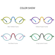 Load image into Gallery viewer, FONEX Titanium Glasses Frame Women     Retro Fashion Colorful Oval Prescription Eyeglasses Myopia Optical Eyewear F85772