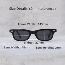 Carica l&#39;immagine nel visualizzatore di Gallery, Fahion Sunglasses for Men and Women   Brand Victimy Series Hand-made Square Tortoise Acetate Solar Glasses Gafas De Sol