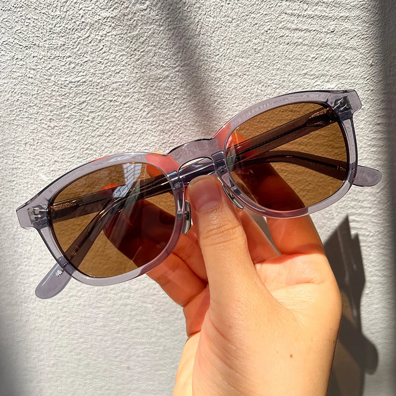 Acetate Sunglasses Men Polarizer Color Changing Optical Eyewear Driving Sun Glasses UV Protection Spectacles Eyeglasses