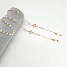 Carica l&#39;immagine nel visualizzatore di Gallery, Adjustable Pearl Anti Slip Colorful Beads Sunglasses Lanyards Glasses Chain Necklace Strap