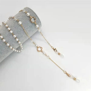 Adjustable Pearl Anti Slip Colorful Beads Sunglasses Lanyards Glasses Chain Necklace Strap
