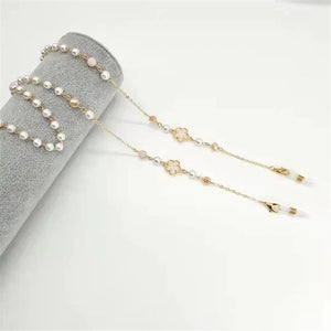 Adjustable Pearl Anti Slip Colorful Beads Sunglasses Lanyards Glasses Chain Necklace Strap