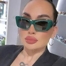 Load image into Gallery viewer, Brand Cat Eye Woman Sunglasses Luxury Design Big Frame Female Sun Glasses Vintage Flower Eyewear Shades UV400 Oculus