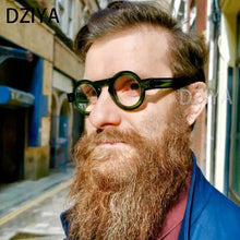 Carica l&#39;immagine nel visualizzatore di Gallery, Retro Round Frame Gradient Color Large Frame Plate Material High-End Men Women Glasses 60193