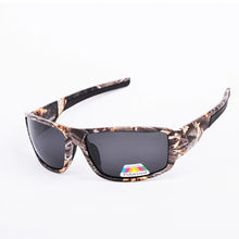 Carica l&#39;immagine nel visualizzatore di Gallery, Camo Polarized Sunglasses Men Women Stress-Resistant Lenses Wind Sand Proof Dark Sun Glasses Male Fishing Cycling UV400