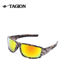 Carica l&#39;immagine nel visualizzatore di Gallery, Camo Polarized Sunglasses Men Women Stress-Resistant Lenses Wind Sand Proof Dark Sun Glasses Male Fishing Cycling UV400