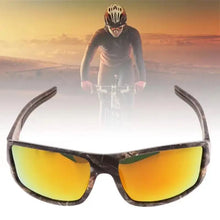 Carica l&#39;immagine nel visualizzatore di Gallery, Camo Polarized Sunglasses Men Women Stress-Resistant Lenses Wind Sand Proof Dark Sun Glasses Male Fishing Cycling UV400