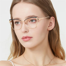 Load image into Gallery viewer, Cat Eye Glasses Ultra-light Glasses Frame Retro Photochromic Eyeglasses Anti-blue Light Eyewear Metal Color-changing