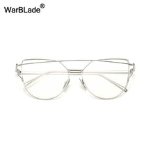 Load image into Gallery viewer, Clear Lens Cat Eye Glasses Frame Women Gold Eyewear Frame Men Eyeglasses Optical Frame Reading Glasses Female WarBLade