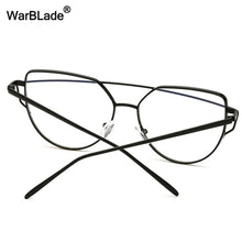 Load image into Gallery viewer, Clear Lens Cat Eye Glasses Frame Women Gold Eyewear Frame Men Eyeglasses Optical Frame Reading Glasses Female WarBLade