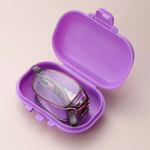 Carica l&#39;immagine nel visualizzatore di Gallery, Design Blue Light Proof Reading Glasses Men Women Folding Small Glasses Frame PC Black Eyewear Diopter +1.0 to +4.0