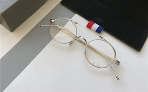 Design Titanium Alloy Glasses Frame Men Women Retro Small Round Circle Eyeglasses Ultralight Spectacles Eyewear TBX910