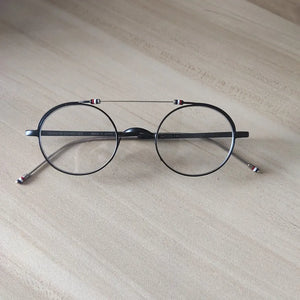 Design Titanium Alloy Glasses Frame Men Women Retro Small Round Circle Eyeglasses Ultralight Spectacles Eyewear TBX910