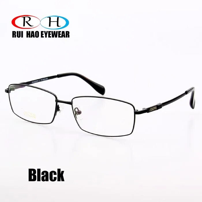 Fashion Eyeglasses Frame Titanium Alloy Glasses Frame Unisex Optical Eyeglasses Men Super Light Memory Full Spectacle Frames