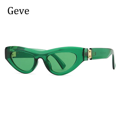 Green Trend Sunglasses Woman Brand Vintage Style Cat Eye Sun Glasses For Women UV400 Protection Eyewear Oculos De Sol