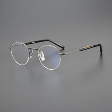 Load image into Gallery viewer, Fashion Half Frame Glasses Frame Men Women Round Titanium Optical Prescription Eyeglasses Myopia Spectacles Read Eyewear Unisex