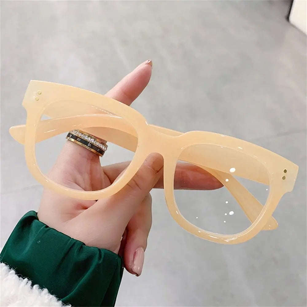 Leopard Print Eyewear Anti-UV Blue Rays Glasses Square Frame Computer Goggles Transparent Eyeglasses Vision Care