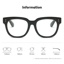 Carica l&#39;immagine nel visualizzatore di Gallery, Leopard Print Eyewear Anti-UV Blue Rays Glasses Square Frame Computer Goggles Transparent Eyeglasses Vision Care