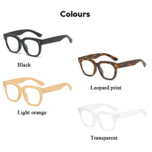 Carica l&#39;immagine nel visualizzatore di Gallery, Leopard Print Eyewear Anti-UV Blue Rays Glasses Square Frame Computer Goggles Transparent Eyeglasses Vision Care
