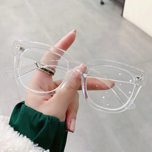 Carica l&#39;immagine nel visualizzatore di Gallery, Leopard Print Eyewear Anti-UV Blue Rays Glasses Square Frame Computer Goggles Transparent Eyeglasses Vision Care