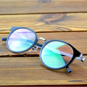 Lightweight Round TR90 Frame Alloy Non-slip Temple Screwless Hinge Optical Frame Spectacle