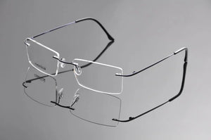 Fashion Man Women Rimless Titanium Glasses Frames Clear Lens Optical Glasses Frame titanio gafas sin montura marco DD1353
