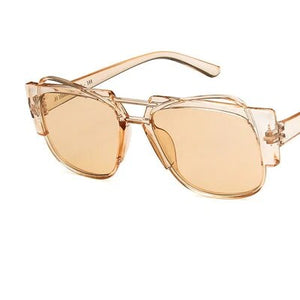Fashion Men Women Polygonal Irregular Glasses Transparent no degree clear lens Sunglasses armacao de oculos de grau para mulher