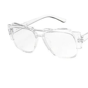 Fashion Men Women Polygonal Irregular Glasses Transparent no degree clear lens Sunglasses armacao de oculos de grau para mulher