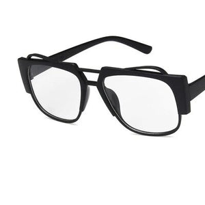 Fashion Men Women Polygonal Irregular Glasses Transparent no degree clear lens Sunglasses armacao de oculos de grau para mulher