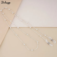 Carica l&#39;immagine nel visualizzatore di Gallery, Metal Men Women Eyeglass Chains Sunglasses Reading Beaded Glasses Chain Eyewears Cord Strap Rope Female Glasses Chain