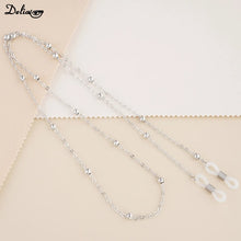 Carica l&#39;immagine nel visualizzatore di Gallery, Metal Men Women Eyeglass Chains Sunglasses Reading Beaded Glasses Chain Eyewears Cord Strap Rope Female Glasses Chain