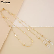 Carica l&#39;immagine nel visualizzatore di Gallery, Metal Men Women Eyeglass Chains Sunglasses Reading Beaded Glasses Chain Eyewears Cord Strap Rope Female Glasses Chain
