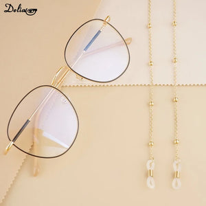 Metal Men Women Eyeglass Chains Sunglasses Reading Beaded Glasses Chain Eyewears Cord Strap Rope Female Glasses Chain