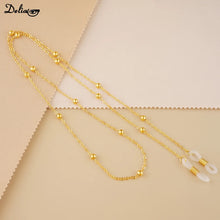 Carica l&#39;immagine nel visualizzatore di Gallery, Metal Men Women Eyeglass Chains Sunglasses Reading Beaded Glasses Chain Eyewears Cord Strap Rope Female Glasses Chain