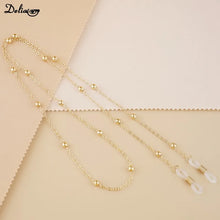 Carica l&#39;immagine nel visualizzatore di Gallery, Metal Men Women Eyeglass Chains Sunglasses Reading Beaded Glasses Chain Eyewears Cord Strap Rope Female Glasses Chain