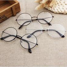 Load image into Gallery viewer, Ultra Light Decorative Glasses Round Retro No Degree Metal Decoration Flat Unisex Glasses