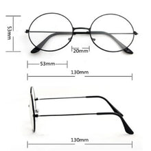 Load image into Gallery viewer, Ultra Light Decorative Glasses Round Retro No Degree Metal Decoration Flat Unisex Glasses