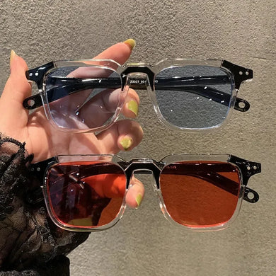 New European American Cat Eye Glasses Sunglasses Ladies Retro Sunglasses Transparent Box Colorful Glasses 6 Colors