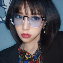 Load image into Gallery viewer, New European American Cat Eye Glasses Sunglasses Ladies Retro Sunglasses Transparent Box Colorful Glasses 6 Colors