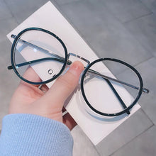 Load image into Gallery viewer, Fashion Oversized Round Eyewear Retro Women&#39;s Anti-blue Light Bloking Metal Frame Glasses Trend Optical Computer Eyeglasses