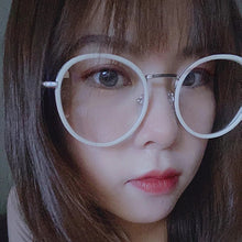 Load image into Gallery viewer, Fashion Oversized Round Eyewear Retro Women&#39;s Anti-blue Light Bloking Metal Frame Glasses Trend Optical Computer Eyeglasses