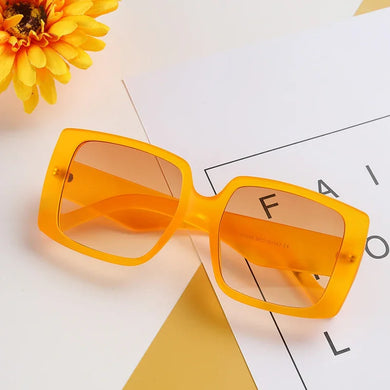 Oversized Square Sunglasses for Women Jelly Color Shades UV400 Trending Men Sun Glasses Unisex Eyewear