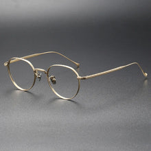 Load image into Gallery viewer, Pure Titanium Glasses Frame Men Women Optical Male Round Eyeglasses Frames Myopia Prescription Eye Glasses