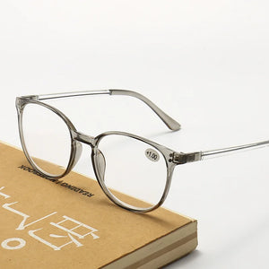Reading Glasses Women Men Clear Frame Presbyopic EyeGlasses Natural Comfort Eyewear +1.0 To +4.0 Gafas