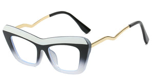 Red Cat Eye Glasses Frame For Women Luxury Brand TR90 Optical Eyewear For Lady Oversized Square Eyeglasses Ladies