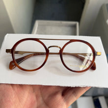 Load image into Gallery viewer, Retro Eyeglasses Frames By British Artist Brand - Unisex Double Bridge Glasses Frames for Myopia Hyperopia  Progressive