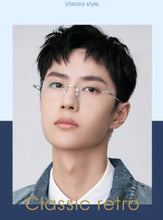 Load image into Gallery viewer, Fashion Retro-Vintage Gushhi Rimless Glasses Frame 55-19-143 Lightweight Pure-Titanium Business Rectangular Eyeglasses