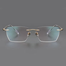 Load image into Gallery viewer, Rimless Business Eyewear Ultra Light Pure Titanium Spectacle Big Size Luxur Glasses Men Optical Prescription Eyeglasses